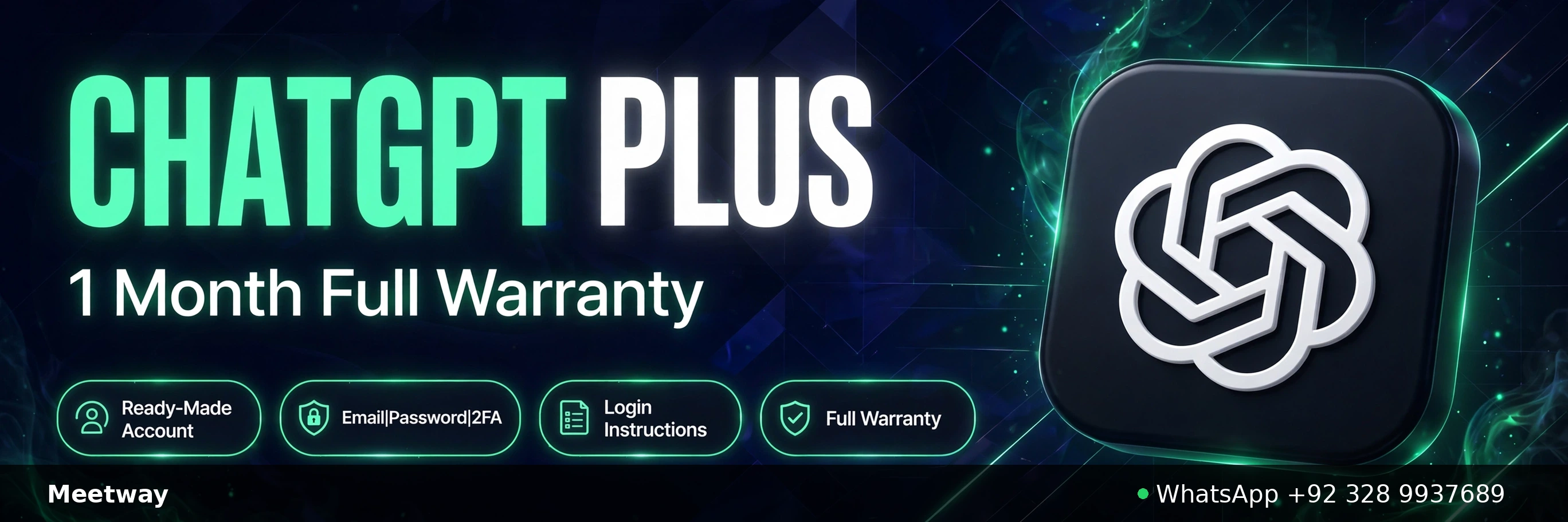 ChatGPT Plus VIP 1 month full warranty