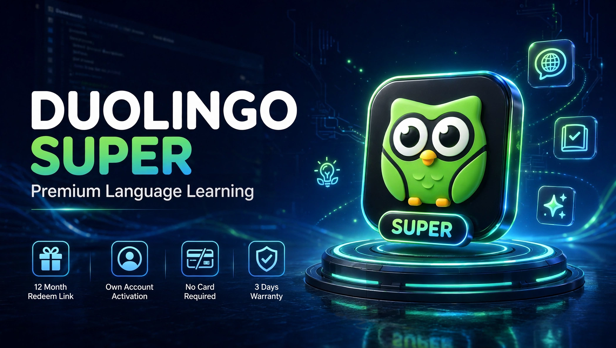 Super Duolingo 12M Redeem Link