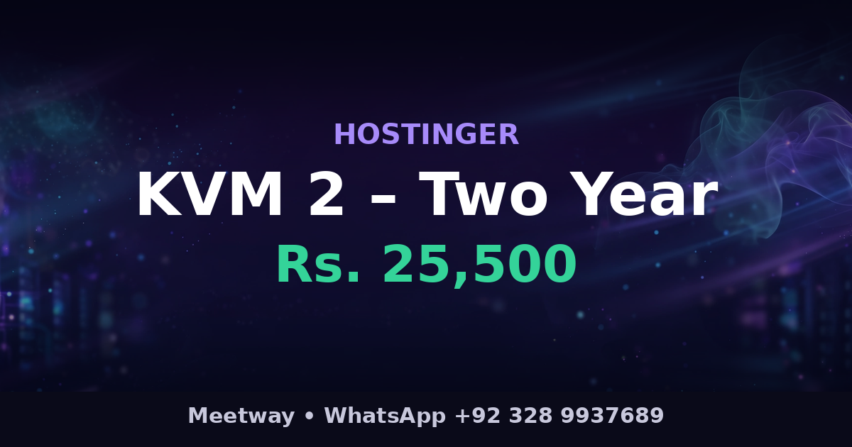 KVM 2 – Two Year – Hostinger