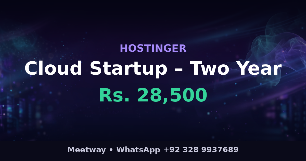Cloud Startup – Two Year – Hostinger