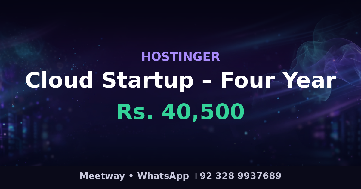 Cloud Startup – Four Year – Hostinger