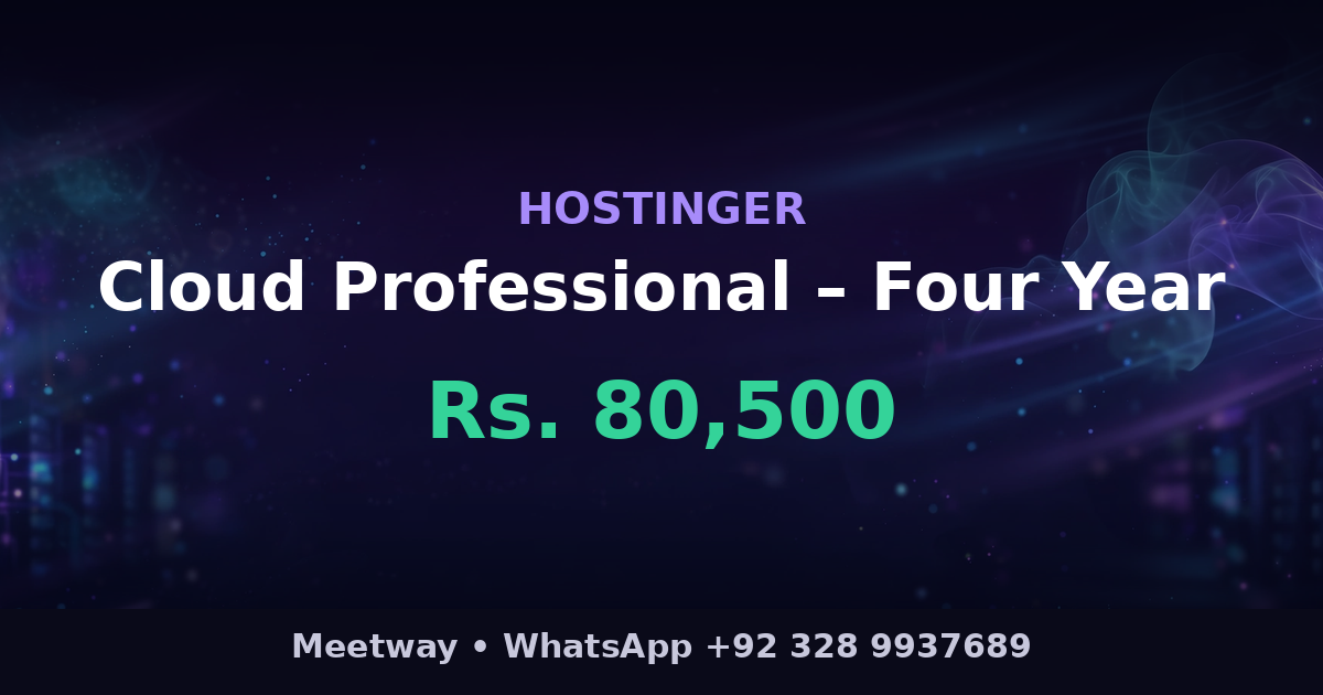 Cloud Professional – Four Year – Hostinger