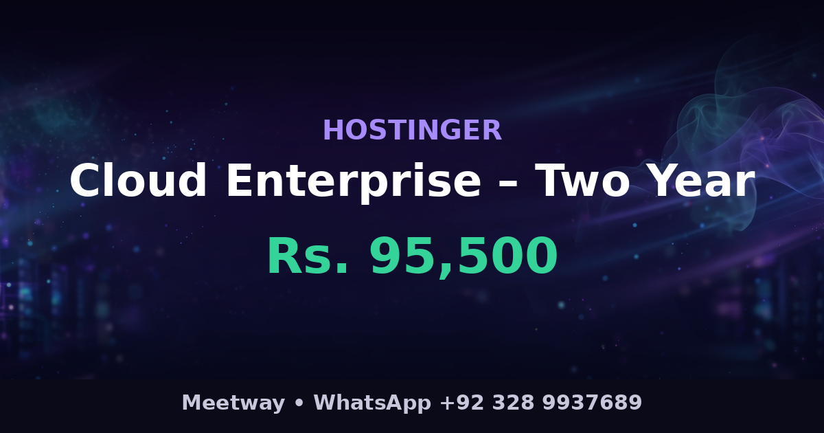Cloud Enterprise – Two Year – Hostinger